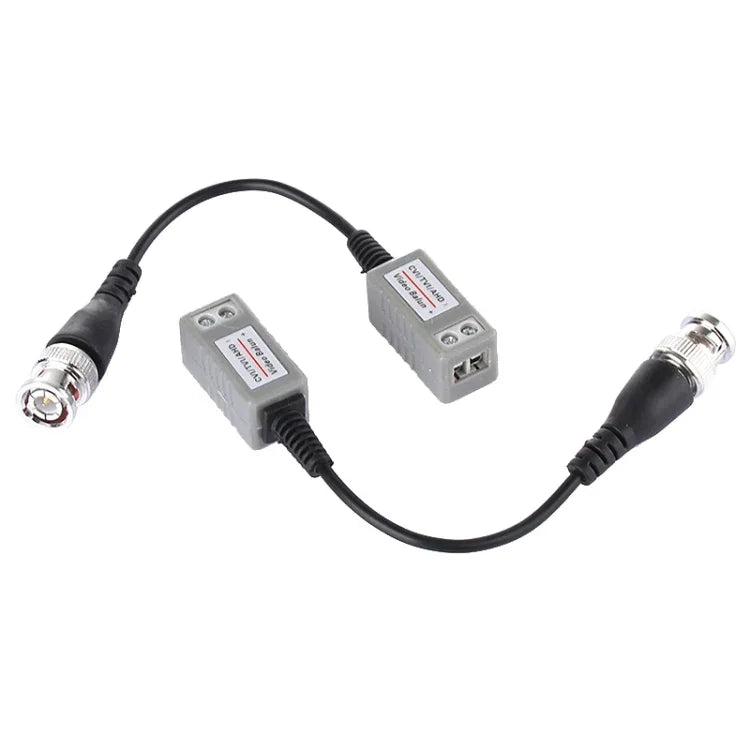2 Stück HD 202P Koaxial CVI/TVI/AHD 1-Kanal Passiver Transceiver Video Balun, 202P