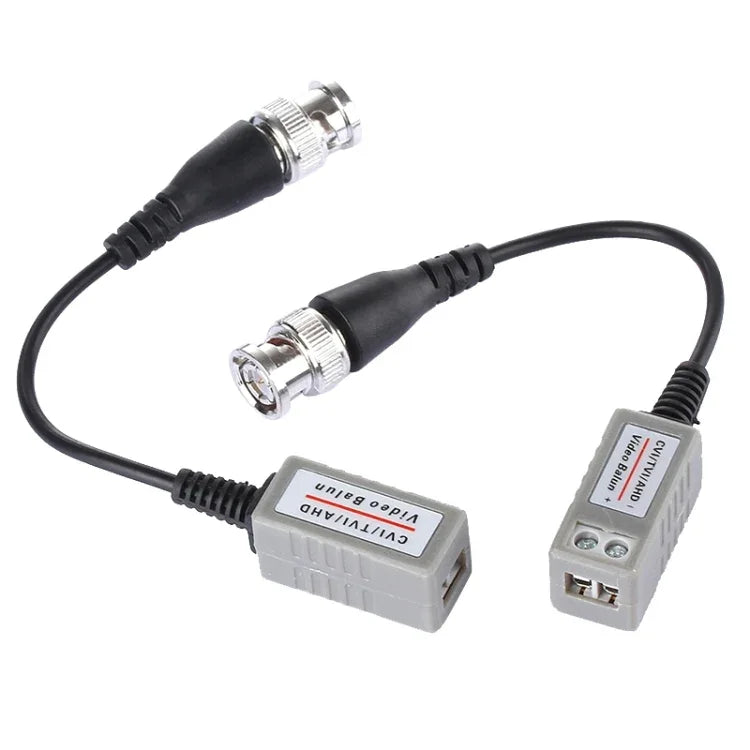 2 Stück HD 202P Koaxial CVI/TVI/AHD 1-Kanal Passiver Transceiver Video Balun, 202P