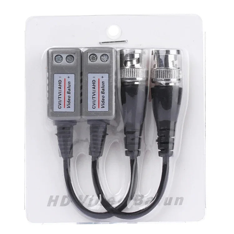 2 Stück HD 202P Koaxial CVI/TVI/AHD 1-Kanal Passiver Transceiver Video Balun, 202P