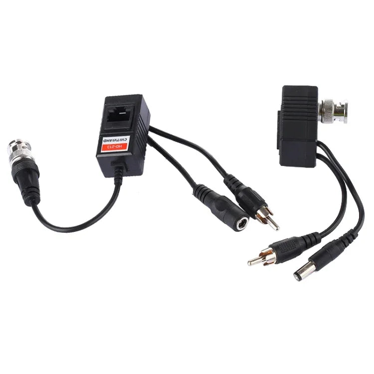 2個セット HD 213B-C 同軸 CVI/TVI/AHD ビデオ オーディオ 電源バラン トランシーバー, 213B-C