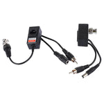 2 Stück HD 213B-C Koaxial-CVI/TVI/AHD-Video-Audio-Power-Balun-Transceiver, 213B-C