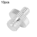 10 Stück Edelstahlschrauben (1/4 bis 3/8 Zoll) für Stativköpfe, 1/4 bis 3/8 Zoll