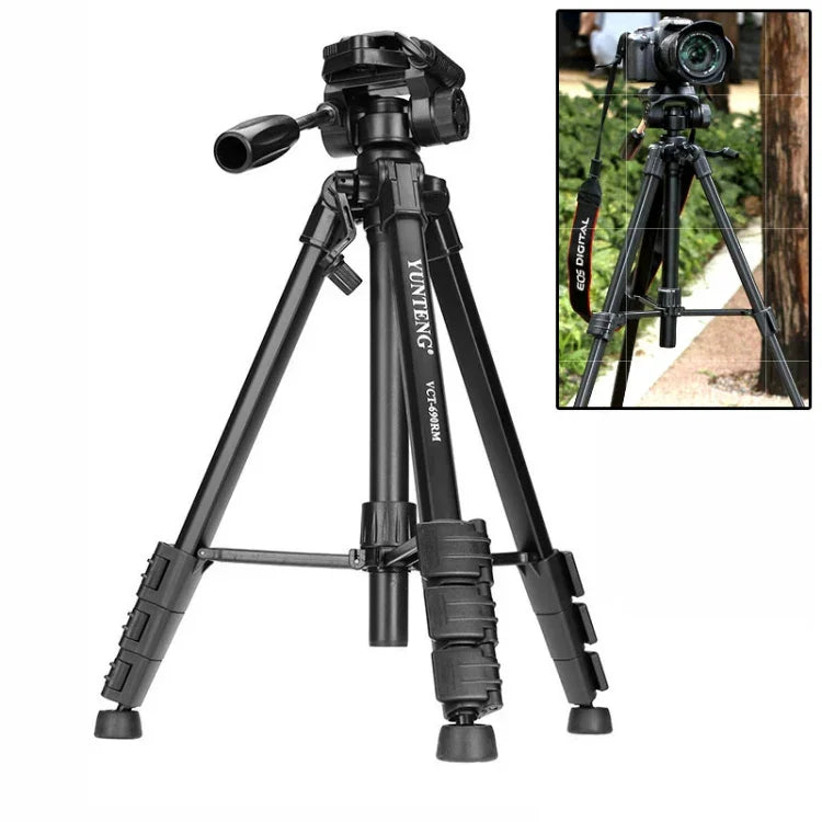 YUNTENG Kamerastativ mit 3D-Dämpfungskopf (VCT-690RM)