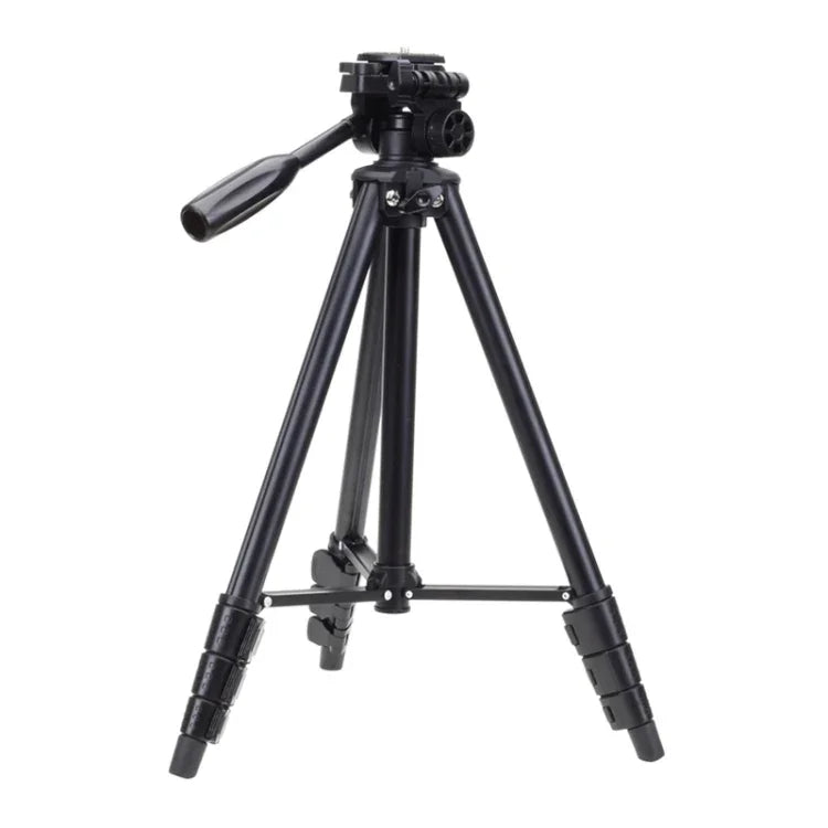 YUNTENG VCT-681 138cm Stativ für Spiegelreflex-/Mikro-Spiegelreflex-/Digitalkameras, 4-teilige, klappbare Aluminiumbeine, geeignet für Canon / Nikon / Panasonic / Pentax / Casio / Sony / Fuji (Tragfähigkeit: 3 kg)