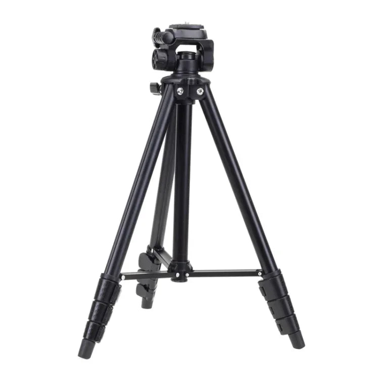 YUNTENG VCT-681 138cm Stativ für Spiegelreflex-/Mikro-Spiegelreflex-/Digitalkameras, 4-teilige, klappbare Aluminiumbeine, geeignet für Canon / Nikon / Panasonic / Pentax / Casio / Sony / Fuji (Tragfähigkeit: 3 kg)