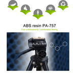 YUNTENG VCT-681 138cm Stativ für Spiegelreflex-/Mikro-Spiegelreflex-/Digitalkameras, 4-teilige, klappbare Aluminiumbeine, geeignet für Canon / Nikon / Panasonic / Pentax / Casio / Sony / Fuji (Tragfähigkeit: 3 kg)