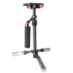 Letspro Verstellbarer Platten-Slider aus Kohlefaser, professioneller Stabilisator für Kameras / DV-Kameras / DSLR-Kameras / Camcorder (SK-500)