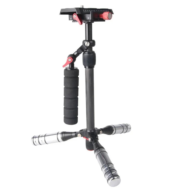 Letspro Verstellbarer Platten-Slider aus Kohlefaser, professioneller Stabilisator für Kameras / DV-Kameras / DSLR-Kameras / Camcorder (SK-500)