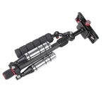 Letspro Verstellbarer Platten-Slider aus Kohlefaser, professioneller Stabilisator für Kameras / DV-Kameras / DSLR-Kameras / Camcorder (SK-500)