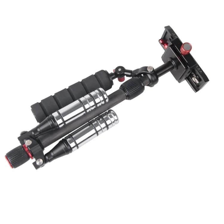 Letspro Verstellbarer Platten-Slider aus Kohlefaser, professioneller Stabilisator für Kameras / DV-Kameras / DSLR-Kameras / Camcorder (SK-500)