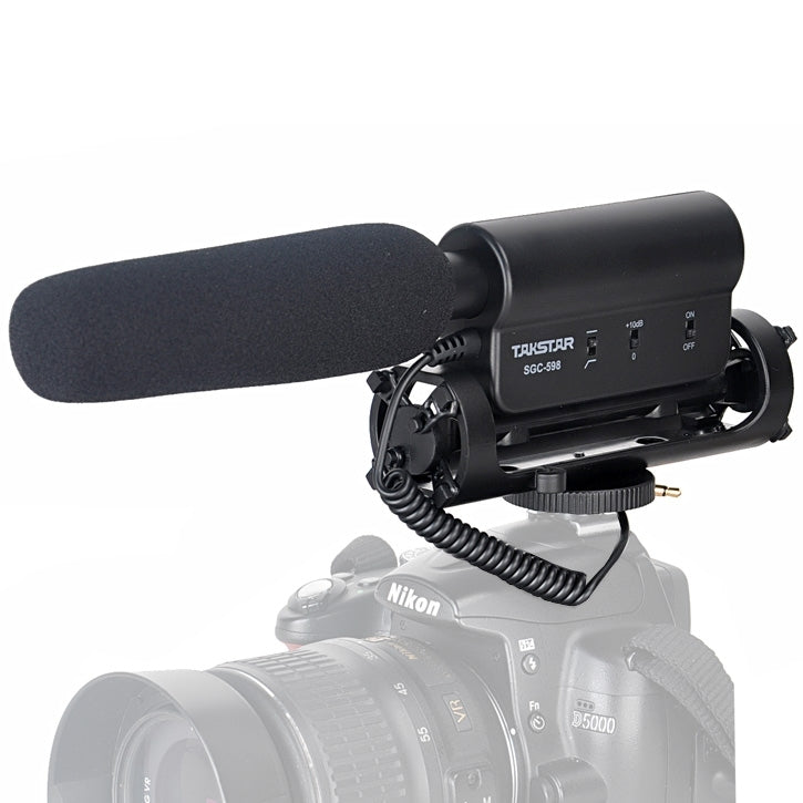 TAKSTAR SGC-598 Professionelles Fotografie Interview Mikrofon für DSLR & DV Camcorder
