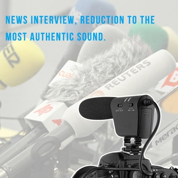 TAKSTAR SGC-598 Professionelles Fotografie Interview Mikrofon für DSLR & DV Camcorder