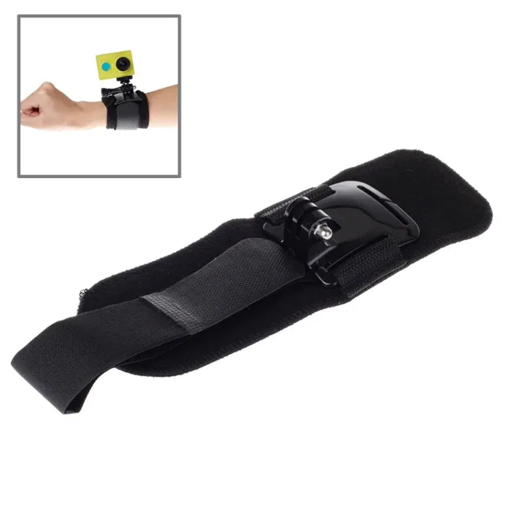 XM28 360-Grad-Dreharmgurt/Handgelenkschlaufe + Verbindungshalterung für Xiaomi Yi Sportkamera, XM28