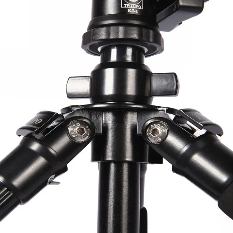Triopo C-158+KJ-1 Verstellbares, tragbares Stativ aus Aluminiumlegierung, C-158+KJ-1 (Schwarz)