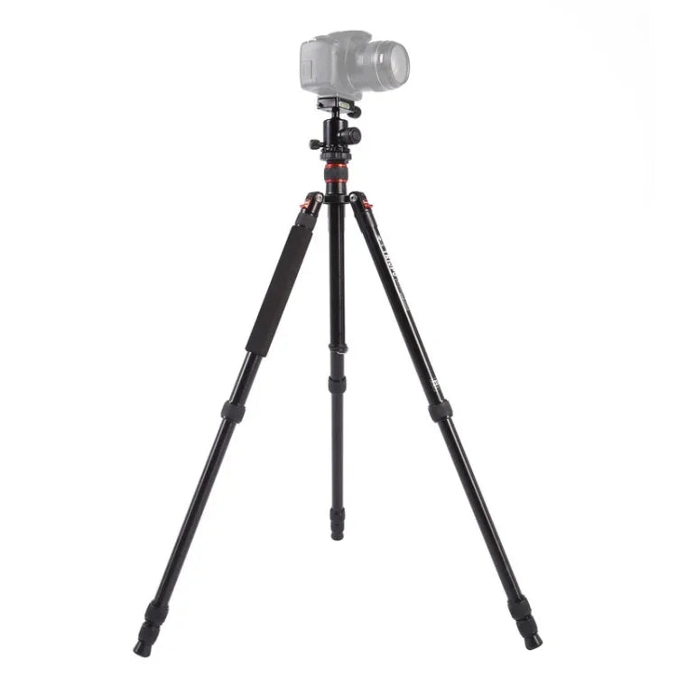 Triopo MT-2504C Verstellbares, tragbares Aluminium-Stativ mit NB-1S Kugelkopf für Canon Nikon Sony DSLR-Kameras, MT-2504C (Schwarz), MT-2504C (Gold)