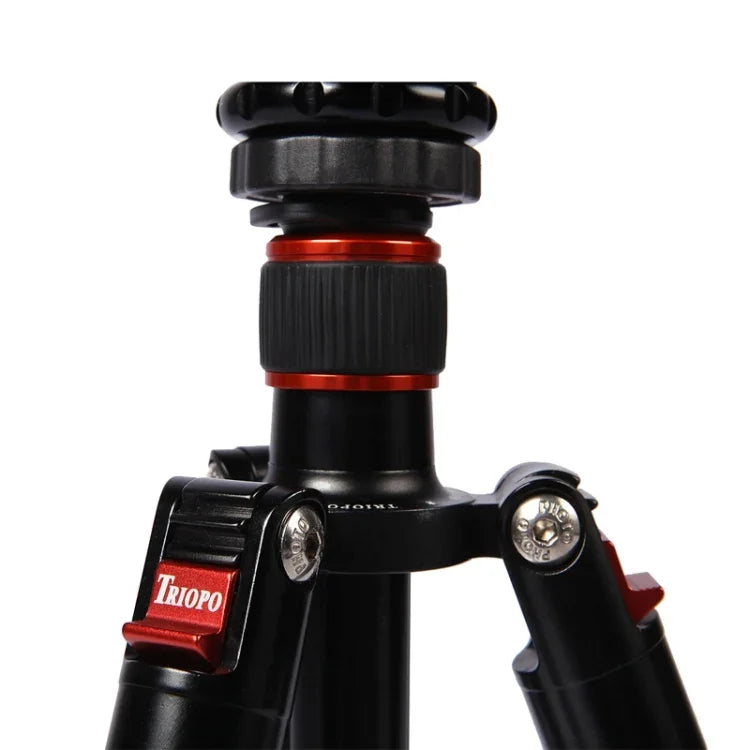 Triopo MT-2804C Verstellbares, tragbares Aluminiumstativ mit NB-2S Kugelkopf für Canon Nikon Sony DSLR-Kameras, MT-2804C (Schwarz), MT-2804C (Gold)