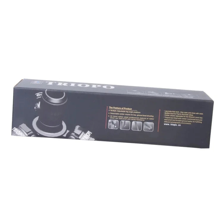 Triopo MT-2804C Verstellbares, tragbares Aluminiumstativ mit NB-2S Kugelkopf für Canon Nikon Sony DSLR-Kameras, MT-2804C (Schwarz), MT-2804C (Gold)