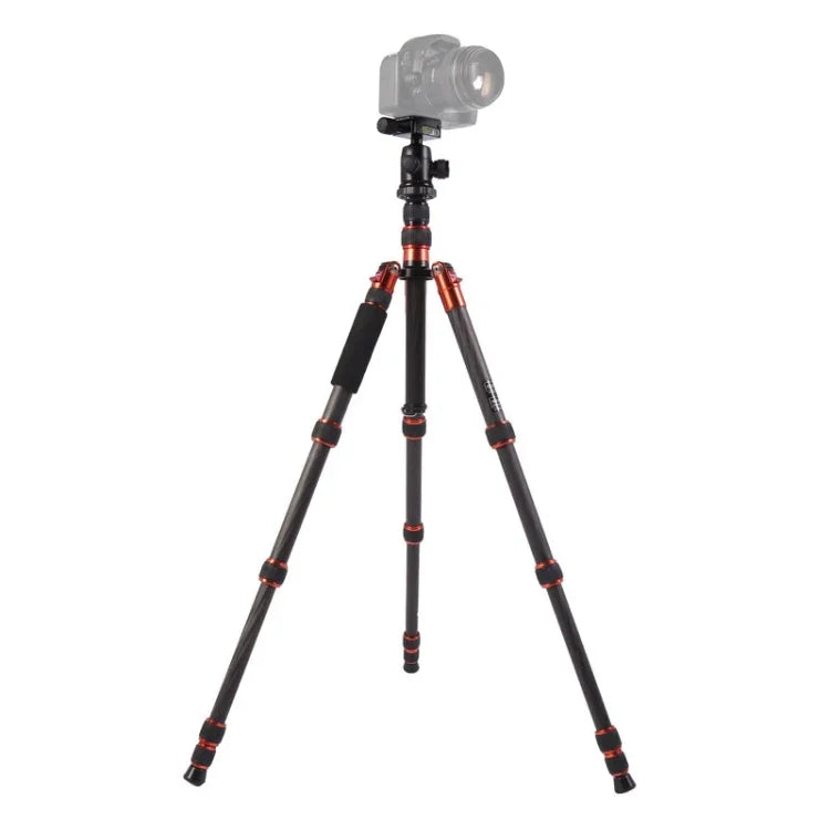 Triopo GT-2505x8.C Verstellbares, tragbares Stativ aus Kohlefaser mit B-1 Aluminium-Kugelkopf für Canon Nikon Sony DSLR-Kameras, GT-2505x8.C (Schwarz), GT-2505x8.C (Gold)