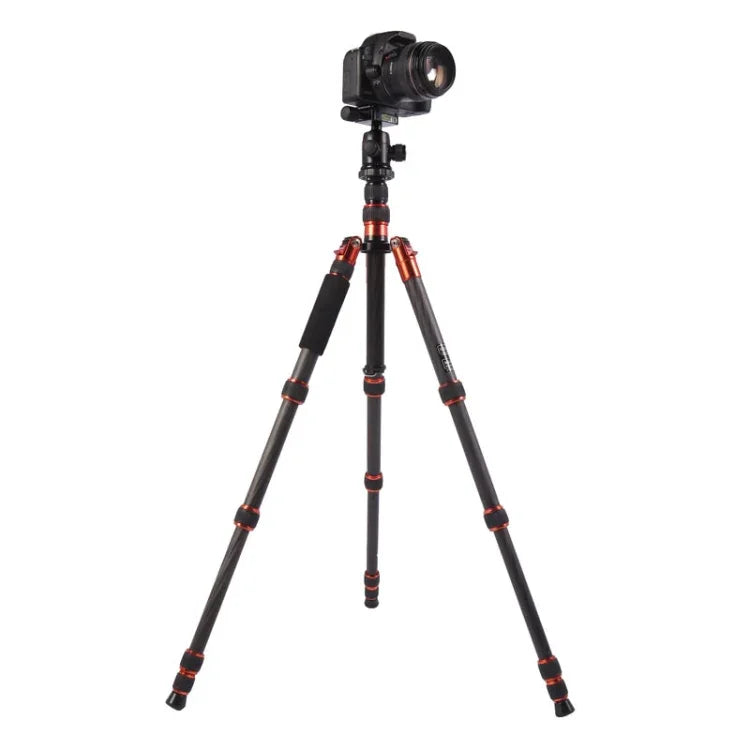 Triopo GT-2505x8.C Verstellbares, tragbares Stativ aus Kohlefaser mit B-1 Aluminium-Kugelkopf für Canon Nikon Sony DSLR-Kameras, GT-2505x8.C (Schwarz), GT-2505x8.C (Gold)