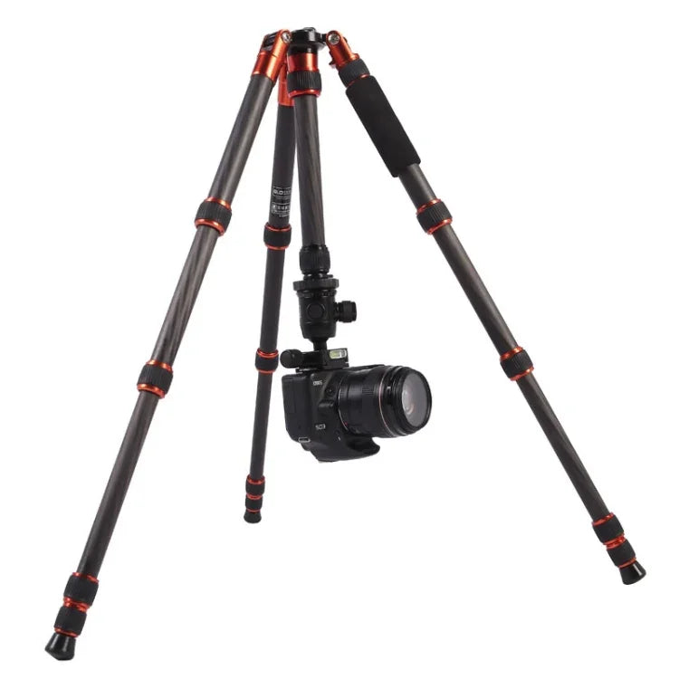 Triopo GT-2505x8.C Verstellbares, tragbares Stativ aus Kohlefaser mit B-1 Aluminium-Kugelkopf für Canon Nikon Sony DSLR-Kameras, GT-2505x8.C (Schwarz), GT-2505x8.C (Gold)