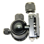 RUBY 005H Stativkugelkopf aus Aluminium-Magnesium-Legierung mit Schnellwechselplattenadapter, Aluminium