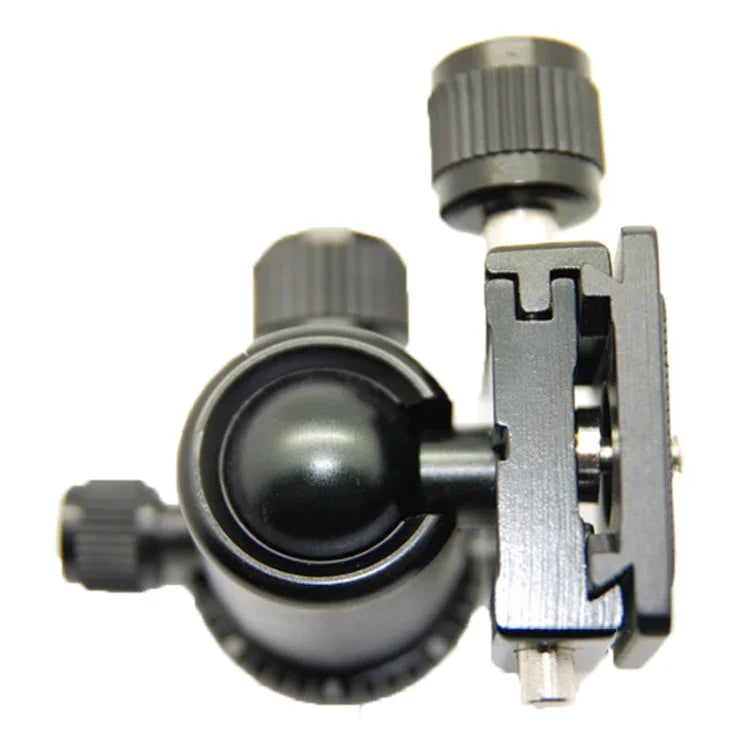 RUBY 005H Stativkugelkopf aus Aluminium-Magnesium-Legierung mit Schnellwechselplattenadapter, Aluminium