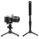 1/4 Zoll Schraube Universal Drei Fuß Einbeinstativ Ständerbasis für Kamera Camcorder, Schwarze Ständerbasis