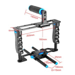 YELANGU YLG0107E-A Schutzkäfig-Griff-Stabilisator-Top-Set für DSLR-Kameras