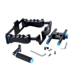 YELANGU YLG0107E-A Schutzkäfig-Griff-Stabilisator-Top-Set für DSLR-Kameras