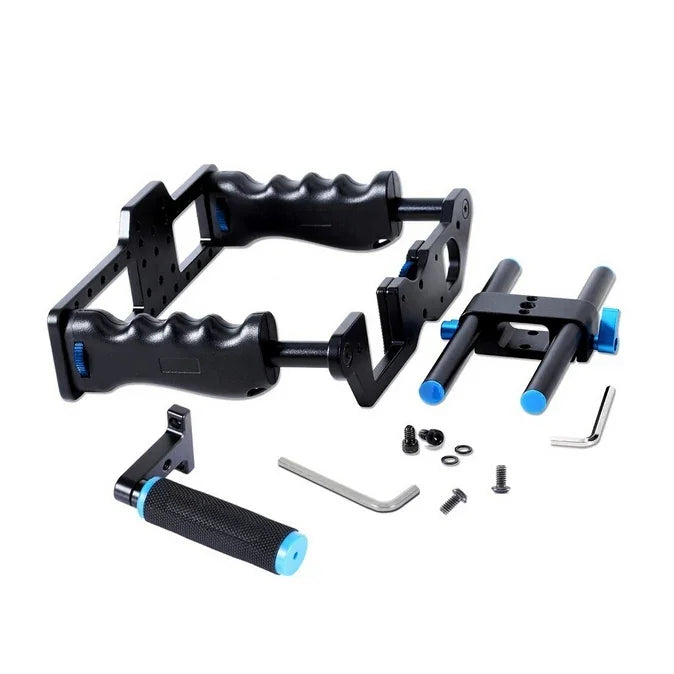 YELANGU YLG0107E-A Schutzkäfig-Griff-Stabilisator-Top-Set für DSLR-Kameras