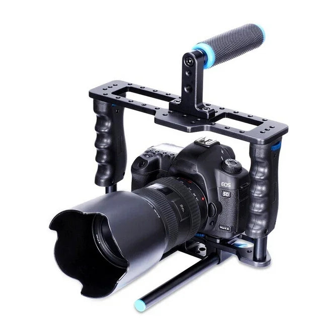YELANGU YLG0107E-A Schutzkäfig-Griff-Stabilisator-Top-Set für DSLR-Kameras