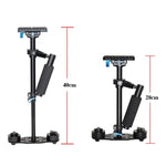 YELANGU S40L 40cm Handstabilisator aus Aluminiumlegierung für DSLR-Kameras und DV-Kameras