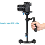 YELANGU S40L 40cm Handstabilisator aus Aluminiumlegierung für DSLR-Kameras und DV-Kameras