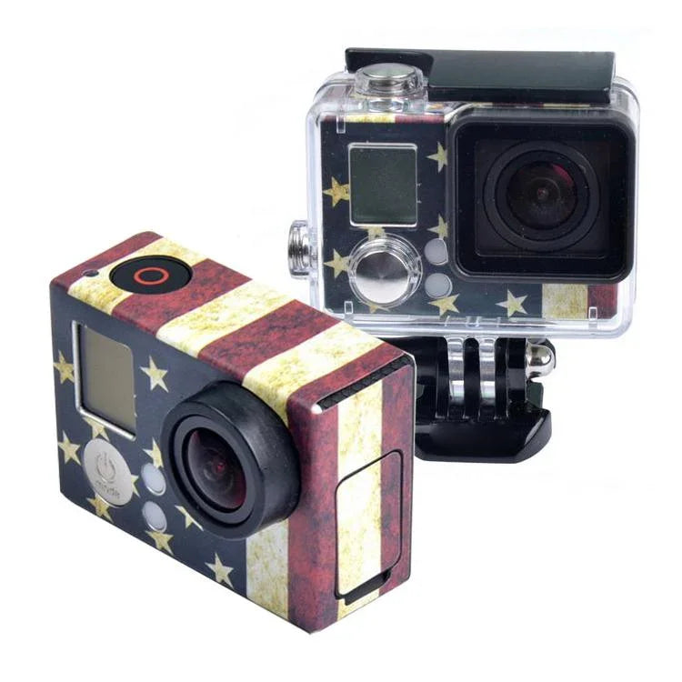 Gehäuseaufkleber für GoPro HERO3+ /3, US-Flagge, australische Flagge, brasilianische Flagge