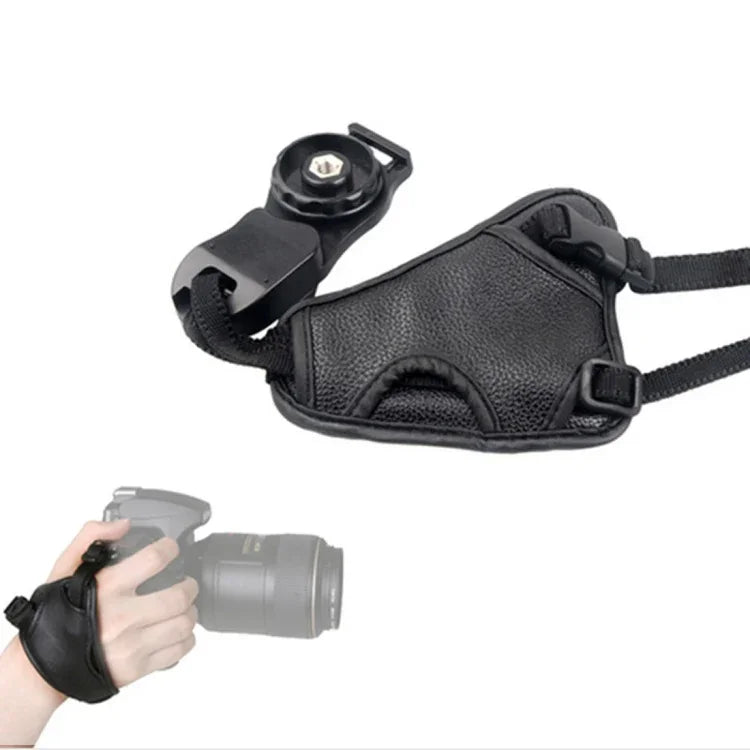 Handgriff aus weichem PU-Leder mit Handgelenkschlaufe für Nikon / Canon / Sony Kameras