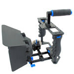 YELANGU YLG1103A-B Kamerakäfig-Stabilisator mit großem Griff + Mattebox-Kit für DSLR-Kameras / Videokameras