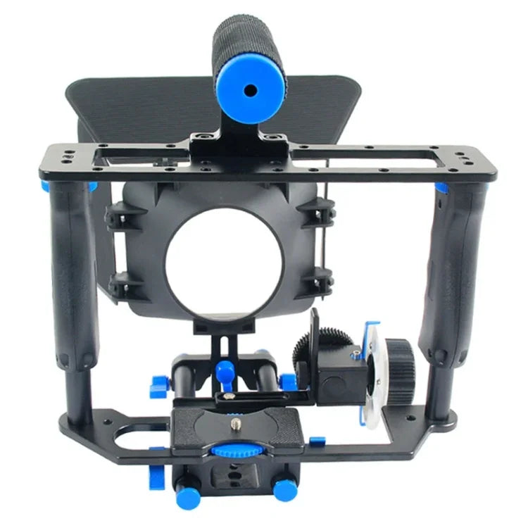 YELANGU YLG1103A-B Kamerakäfig-Stabilisator mit großem Griff + Mattebox-Kit für DSLR-Kameras / Videokameras