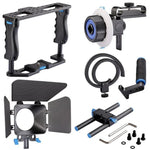YELANGU YLG1103A-B Kamerakäfig-Stabilisator mit großem Griff + Mattebox-Kit für DSLR-Kameras / Videokameras