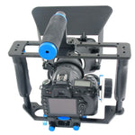 YELANGU YLG1103A-B Kamerakäfig-Stabilisator mit großem Griff + Mattebox-Kit für DSLR-Kameras / Videokameras