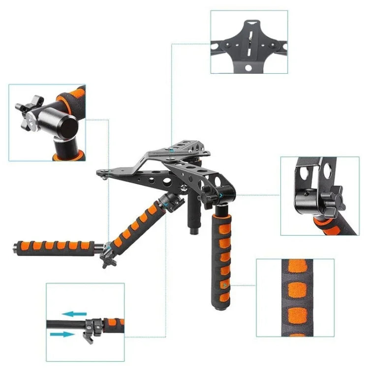 YELANGU YLG0107D Rig I Multifunktionale Schulterhalterung für DSLR-Kameras / Videokameras