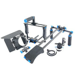 YELANGU YLG1103A-A Schulterhalterung mit zwei Griffen + Kamerakäfig-Stabilisator-Kit mit Matte Box für DSLR-Kameras / Videokameras