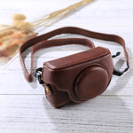 Kameratasche im Retro-Stil aus PU-Leder mit Tragegurt für Sony RX100 M3 / M4 / M5