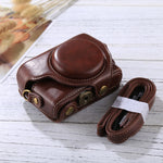 Kameratasche im Retro-Stil aus PU-Leder mit Tragegurt für Sony RX100 M3 / M4 / M5