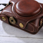 Kameratasche im Retro-Stil aus PU-Leder mit Tragegurt für Sony RX100 M3 / M4 / M5