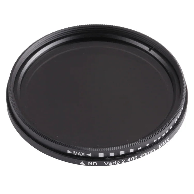 49-mm-ND-Fader, einstellbarer Neutraldichtefilter, ND 2 bis ND 400, 49 mm