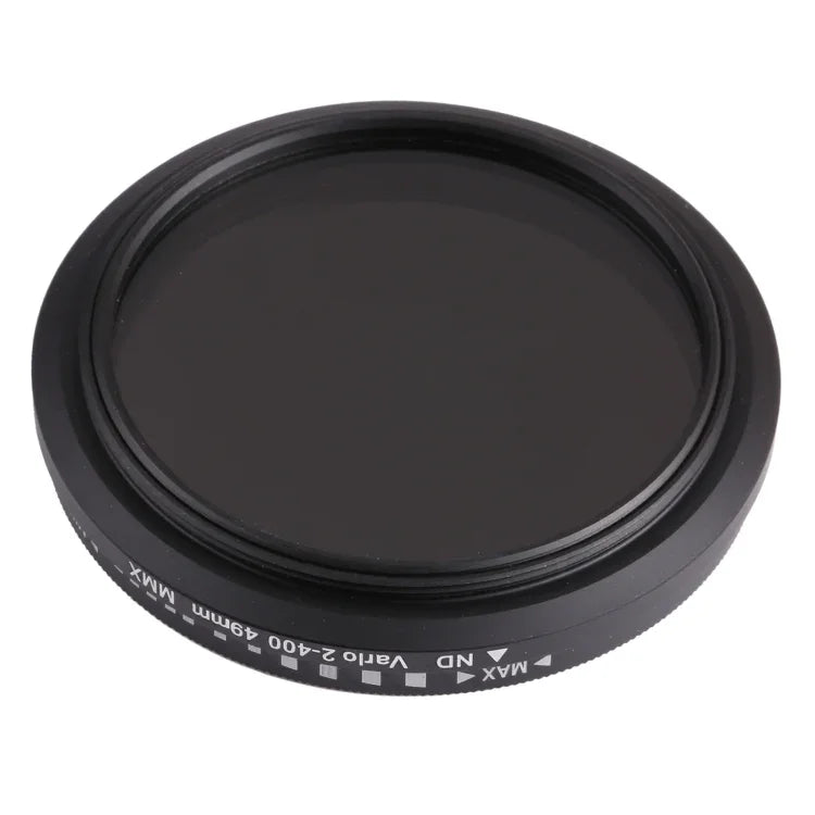 49-mm-ND-Fader, einstellbarer Neutraldichtefilter, ND 2 bis ND 400, 49 mm
