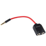 Aputure 3,5-mm-Audio-Y-Kabel (Stecker auf 2 Buchsen) für Headset und Mikrofon, 3,5-mm-Stecker auf 2 Buchsen