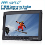 FEELWORLD FW-759 7-Zoll-Slim-Design-Kamera-Feldmonitor (1280 x 800 Pixel) mit HDMI- und 1080p-Auflösung