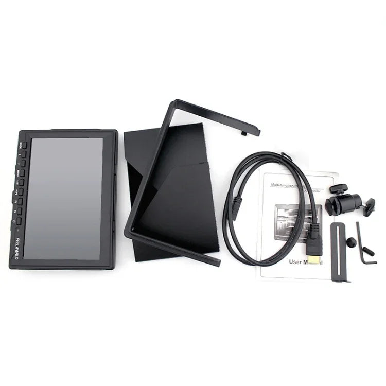 FEELWORLD FW-759 7-Zoll-Slim-Design-Kamera-Feldmonitor (1280 x 800 Pixel) mit HDMI- und 1080p-Auflösung
