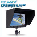 FEELWORLD FW-759 7-Zoll-Slim-Design-Kamera-Feldmonitor (1280 x 800 Pixel) mit HDMI- und 1080p-Auflösung